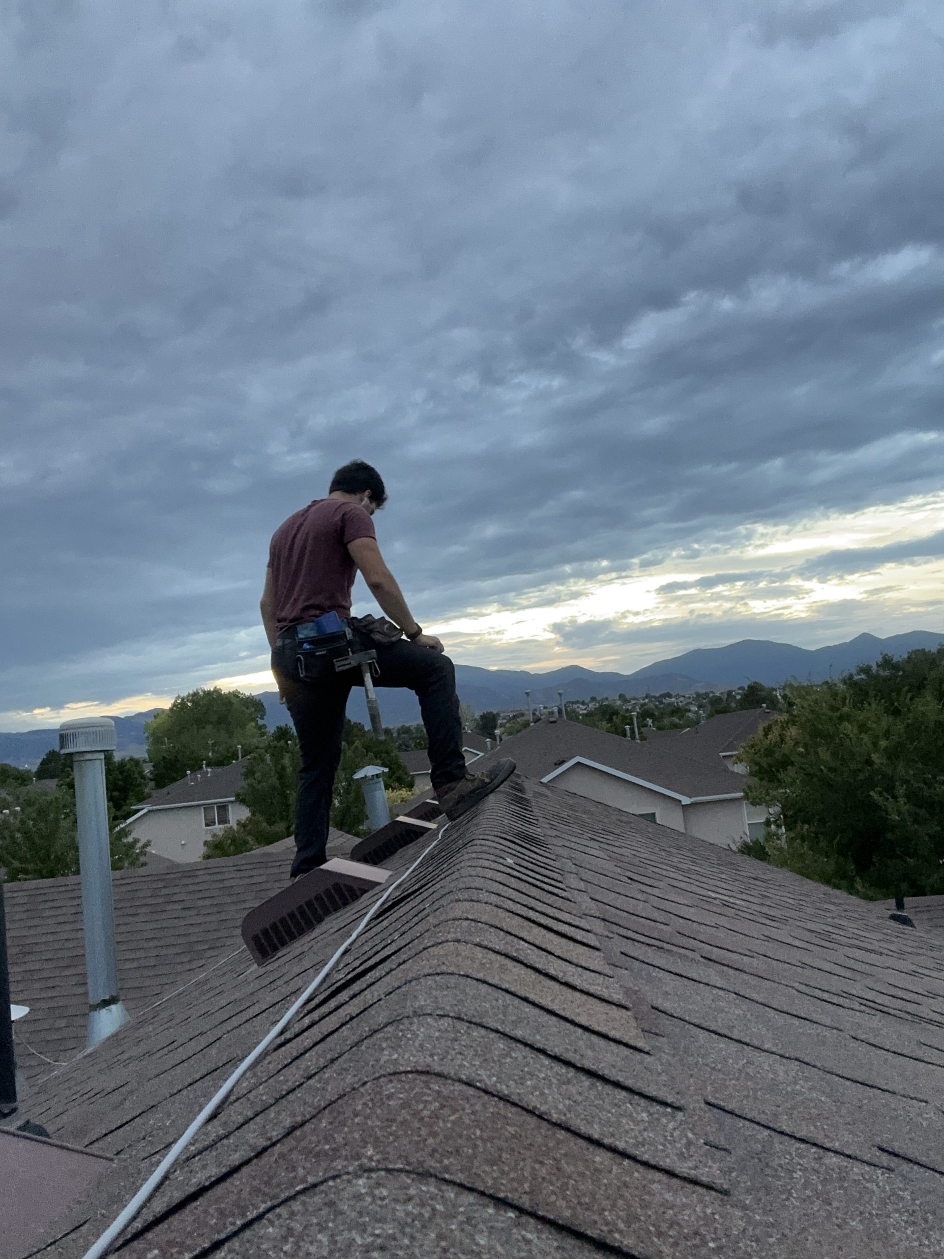 Daniel on roof